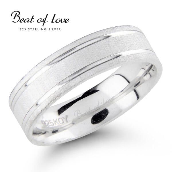 Beat of Love hopeakihlasormus HS025-5,5mm