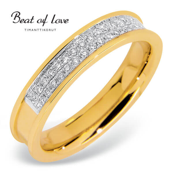 Beat of Love timanttisormus