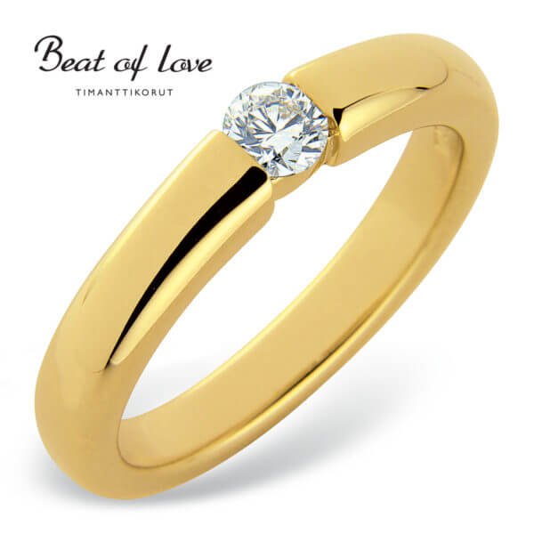 Beat of Love timanttisormus