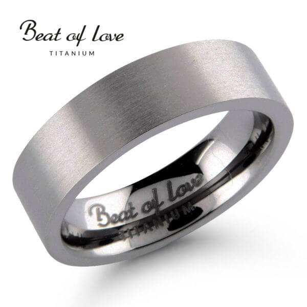 Beat of Love titaanisormus TI-031-6mm