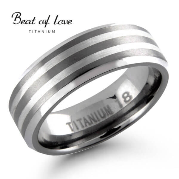 Beat of Love titaanisormus TI-157-7mm
