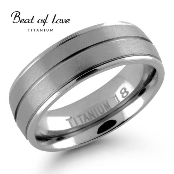Beat of Love titaanisormus TI-183-7mm