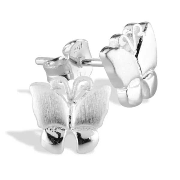 Hopeakorvakorut matta/kiiltävä perhonen-0