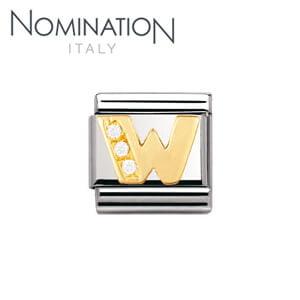 Nomination Classic Cubic Zirconia Letters 030301