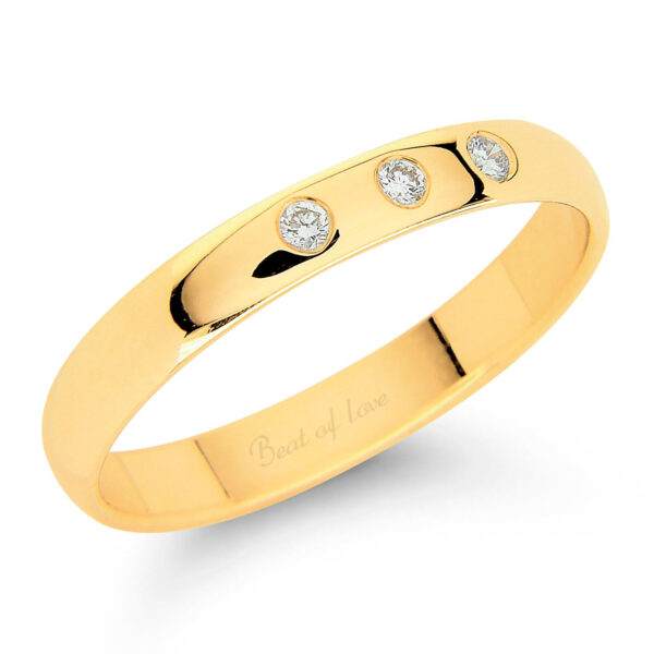 Timanttikihla keltakulta hierretyillä timanteilla