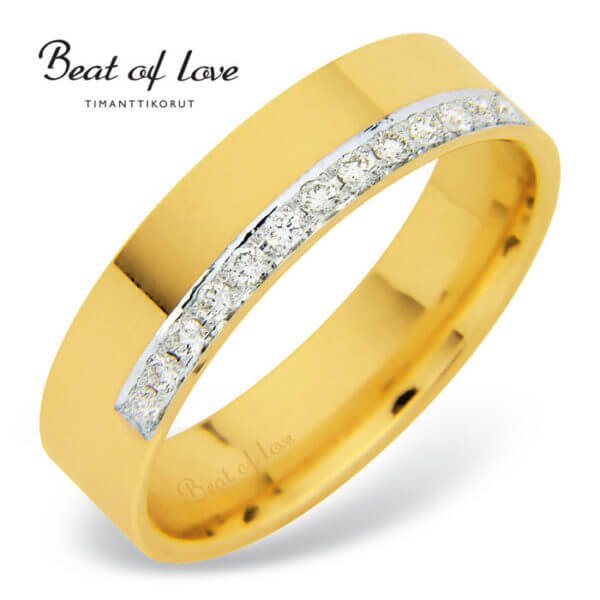 Beat of Love timanttisormus RO-022-KPF-5