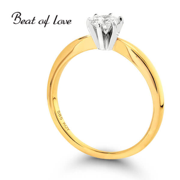 Beat of Love -timanttisormus solitaire 0.30 W/SI1-9542