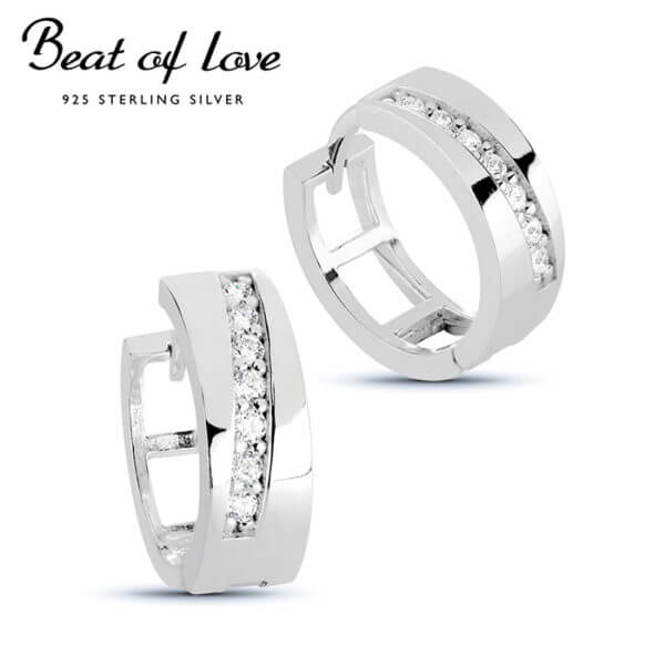 Beat of Love hopeakorvakorut zirkoneilla BOL-E0423Z