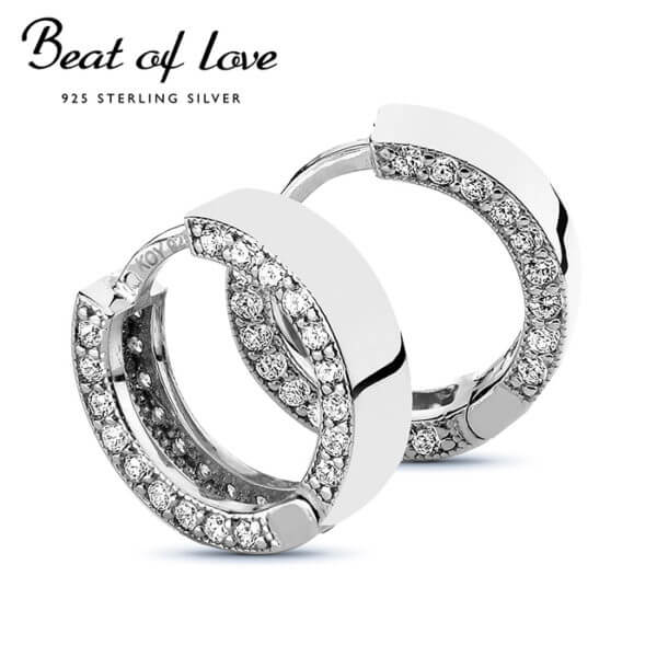 Beat of Love hopeakorvakorut zirkoneilla BOL-E0503Z