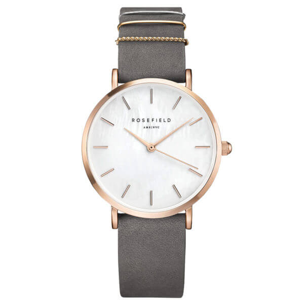 Rosefield West Village elefantinharmaa punakullattu rannekello