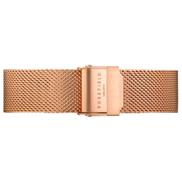 Rosefield punakullanvärinen teräsranneke 18mm MRS-S120