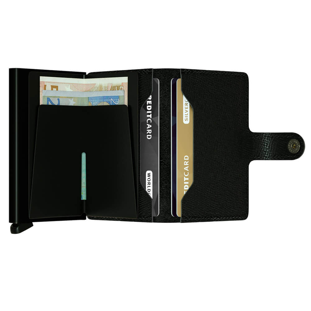 Secrid musta lompakko - Miniwallet Crisple Black-14345
