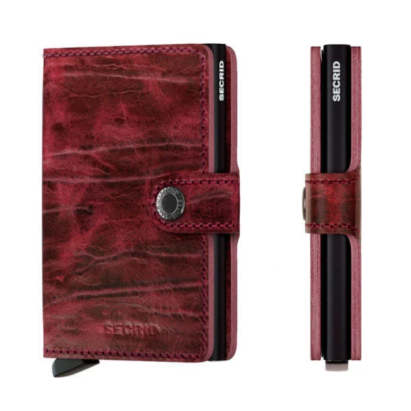 Secrid viininpunainen miniwallet Dutch Martin Bordeaux