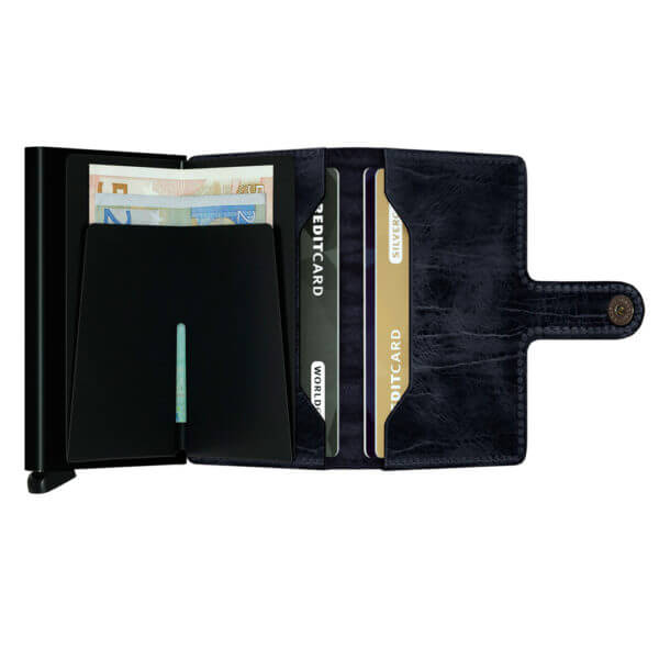 Secrid tummansininen lompakko - Miniwallet Dutch Martin Night Blue-14373