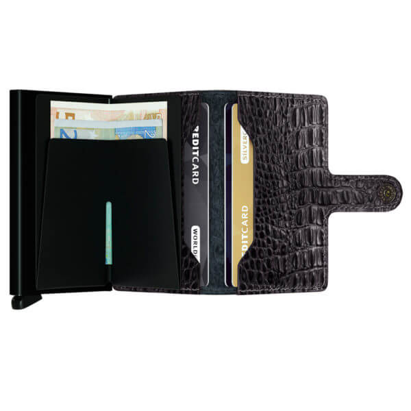 Secrid musta lompakko - Miniwallet Nile Black-14381