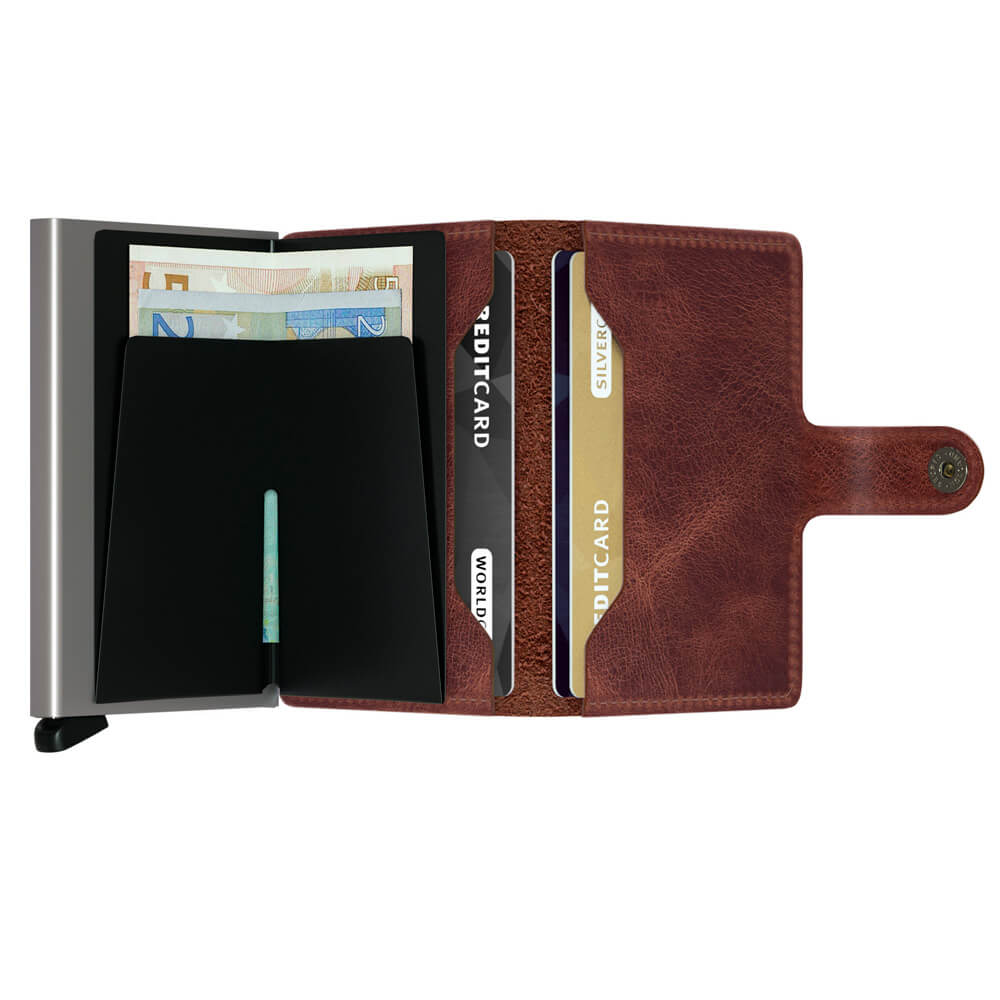 Secrid ruskea lompakko - Miniwallet Vintage Brown-14305