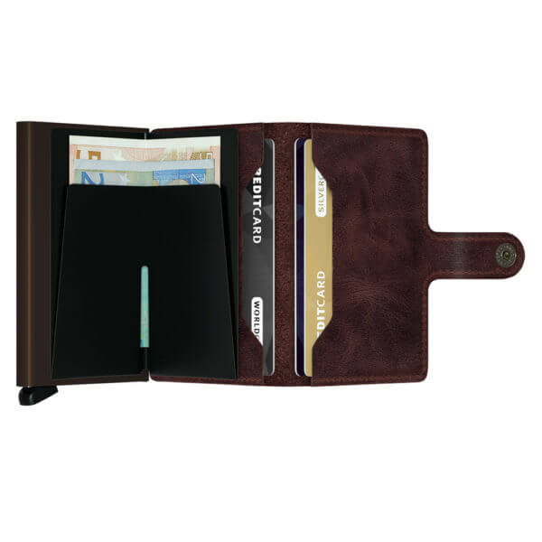 Secrid suklaanruskea lompakko - Miniwallet Vintage Chocolate-14309