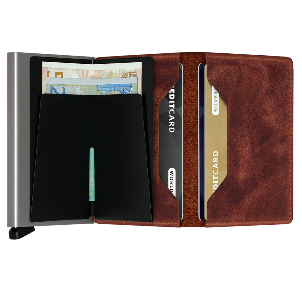 Secrid ruskea lompakko - Slimwallet Vintage Brown-14509