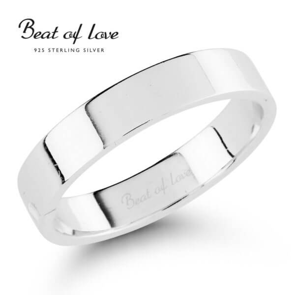 Beat of Love hopeasormus flakka 4mm kihla