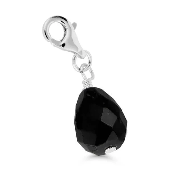 Hopeamaskottiriipus musta kivi CH-28922musta