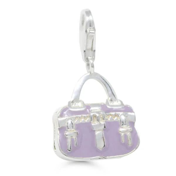 Hopeamaskottiriipus emaloitu käsilaukku