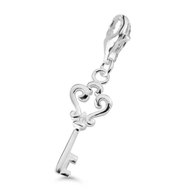 Hopeamaskottiriipus avain kiillotettu