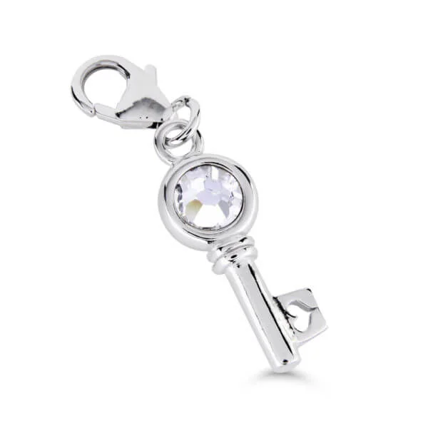 Hopeamaskottiriipus avain kivellä