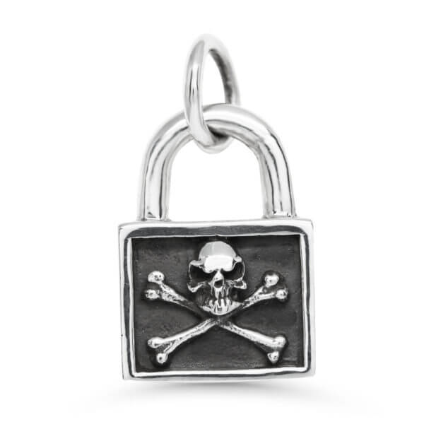 Miesten pääkallollinen lukkoriipus EXP-205