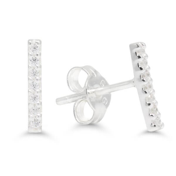 Kauniit hopeakorvakorut zirconeilla WE-64275Z