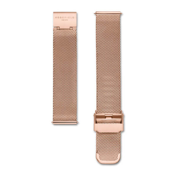 Rosefield - The Boxy - ruusukulta mesh, vaalea sunray kellotaulu-221660