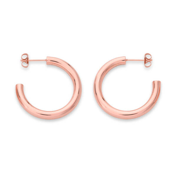 Rosefield - Classic hoop small rosegold - korvakorut ruusukullattu-222126