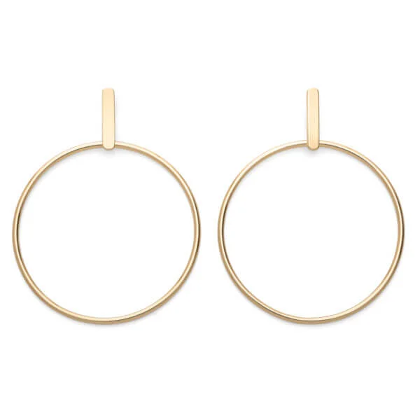 Rosefield - Hoop bar gold - korvakorut kullattu-222070