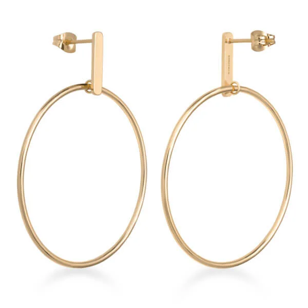 Rosefield Iggy Hoop bar gold - kullatut korvakorut