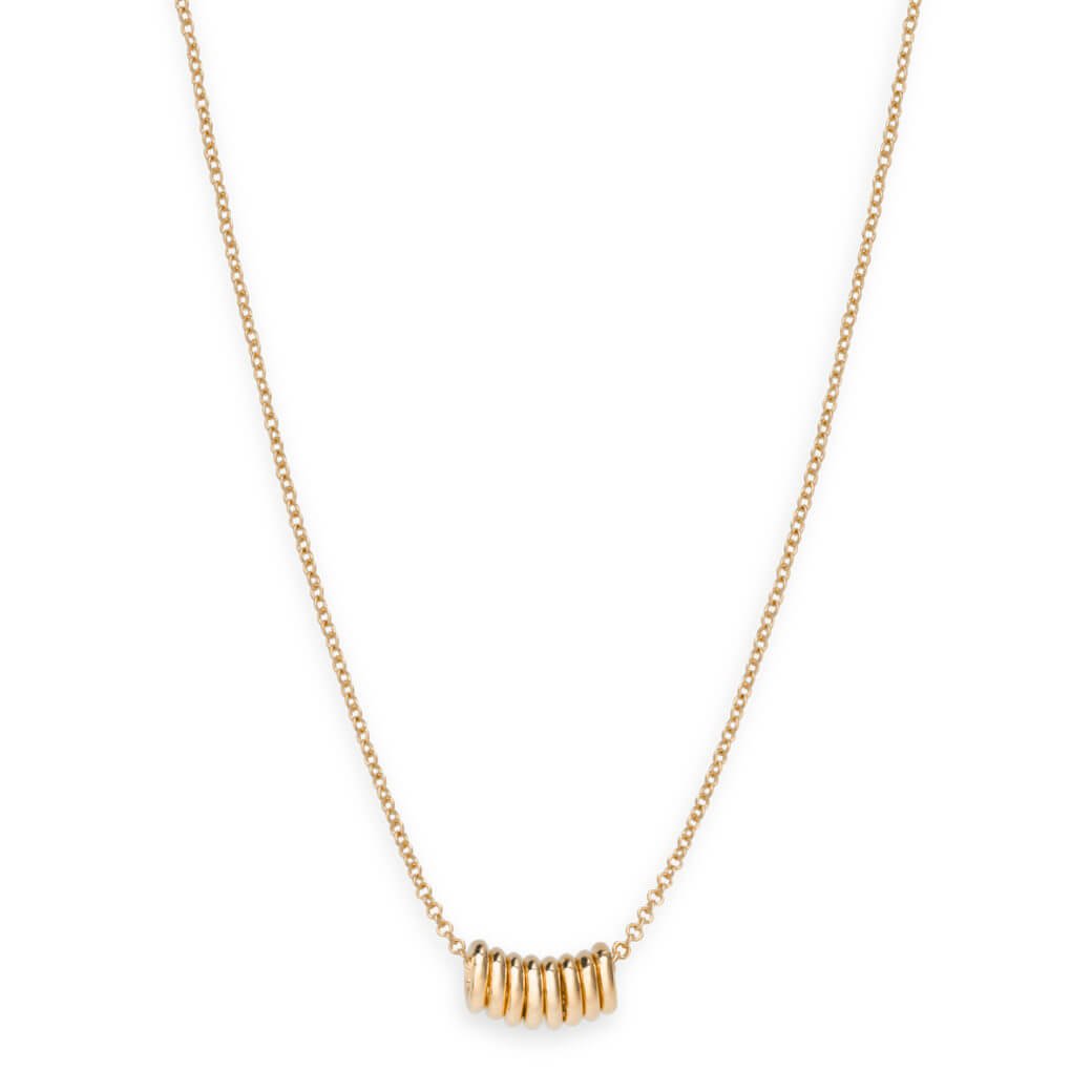 Rosefield Iggy Multi hoop necklace gold - kullattu kaulakoru