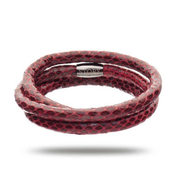 Story ranne punainen käärmeennahka-223032