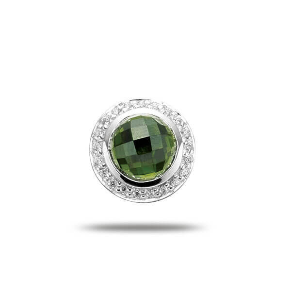 Story maskotti Synt. green stone w/cz-0