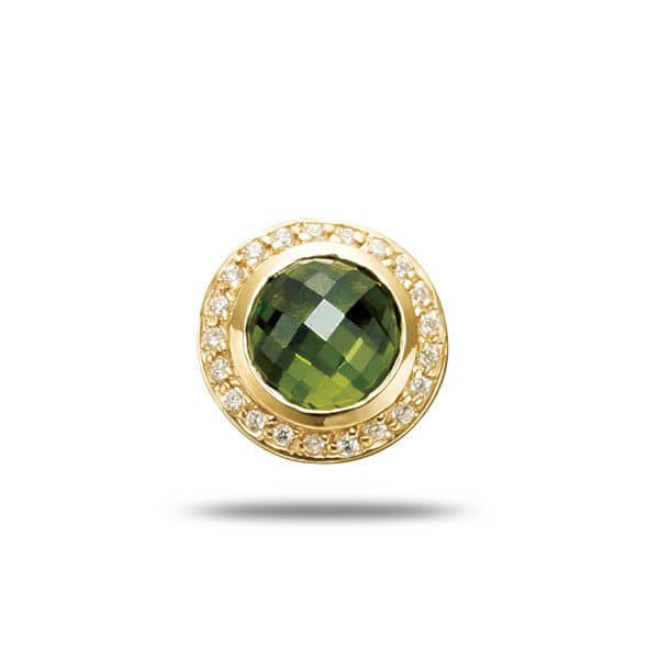 Story maskotti Synt. green stone w/cz-0