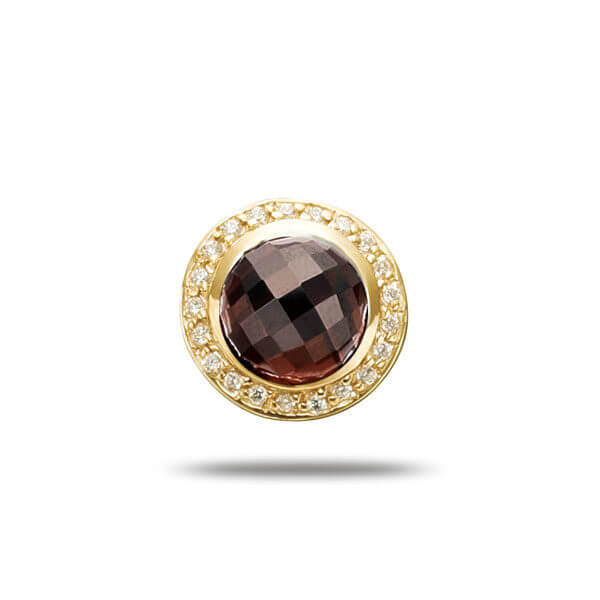 Story maskotti Smoky quartz w/cz-0
