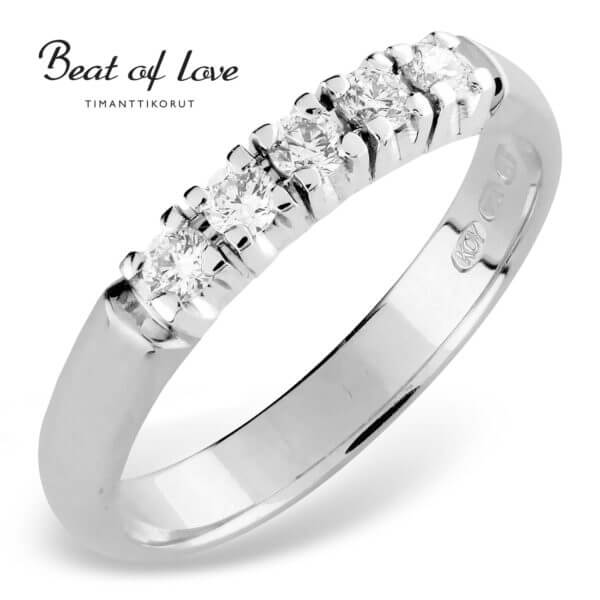 Beat of Love -timanttirivisormus 0.25ct-223482
