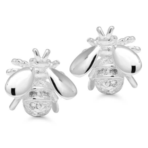 Mehiläinen korvakorut hopeaa