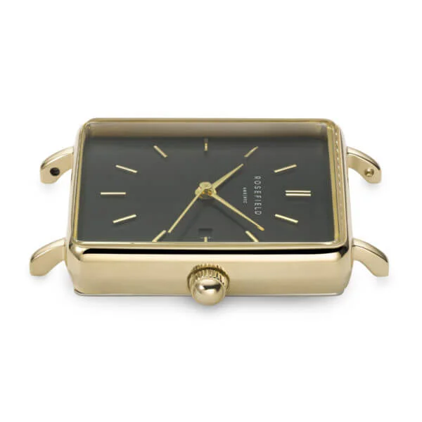 Rosefield - The Boxy - keltakullattu kuori ja vihreä mokkanahka ranneke-224134