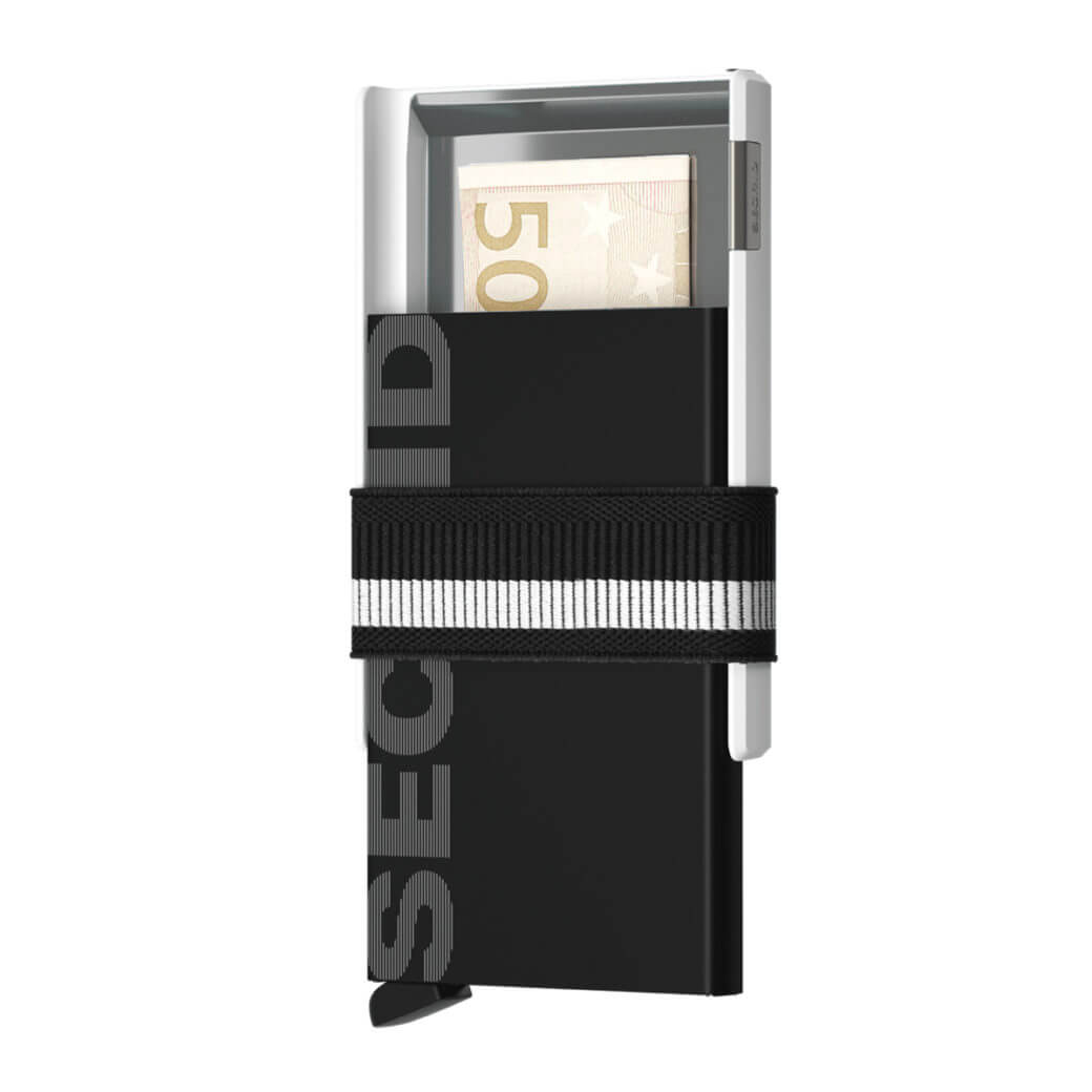 Secrid Cardslide Monochrome - musta-valkoinen korttikotelo / lompakko-224195