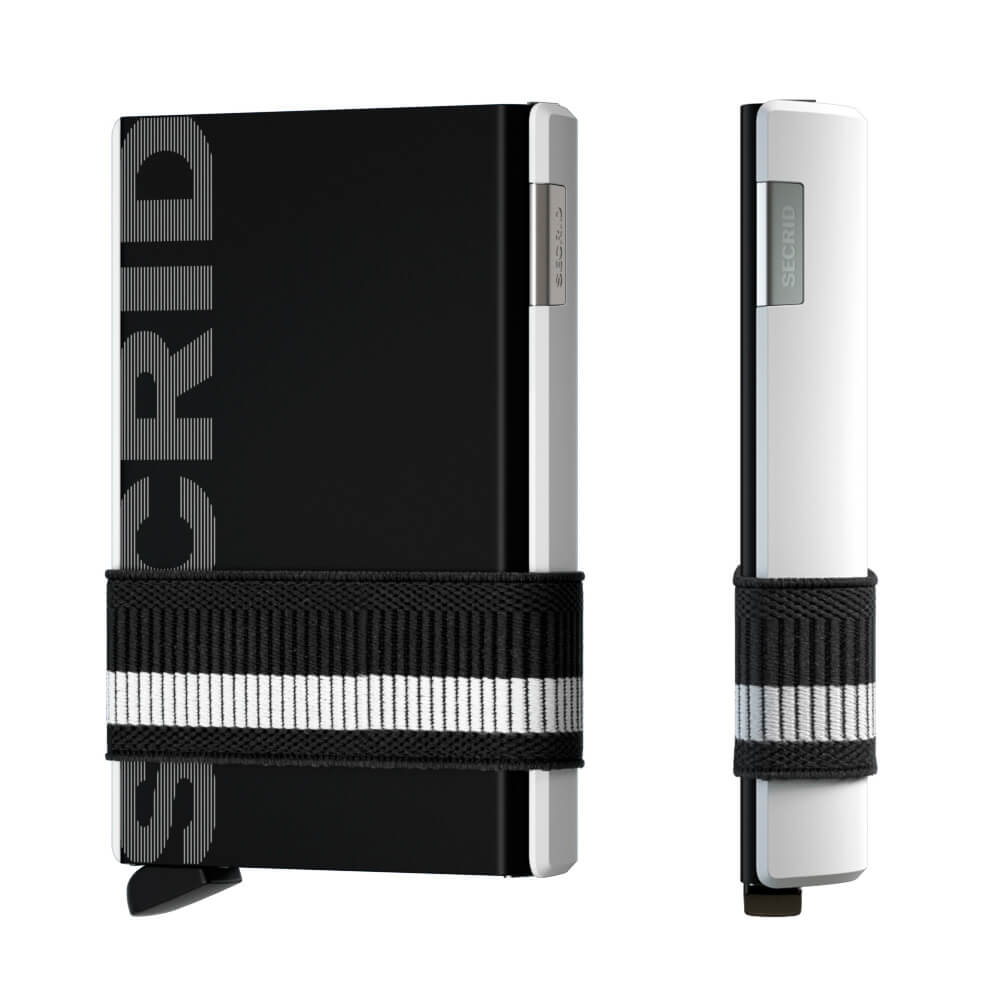 Secrid Cardslide Monochrome musta valkoinen