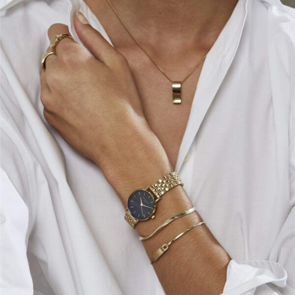 Rosefield - The Small Edit - kullattu kuori ja ranneke, musta taulu-224899