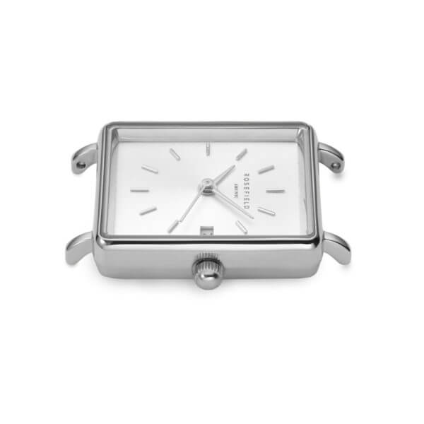 Rosefield - The Boxy XS - hopeanvärinen teräsranneke, vaalea kellotaulu-224724