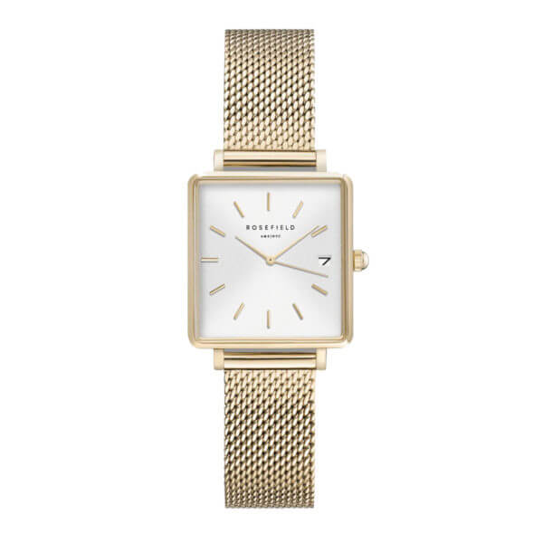 Rosefield - The Boxy XS Gold - keltakullattu mesh ranneke