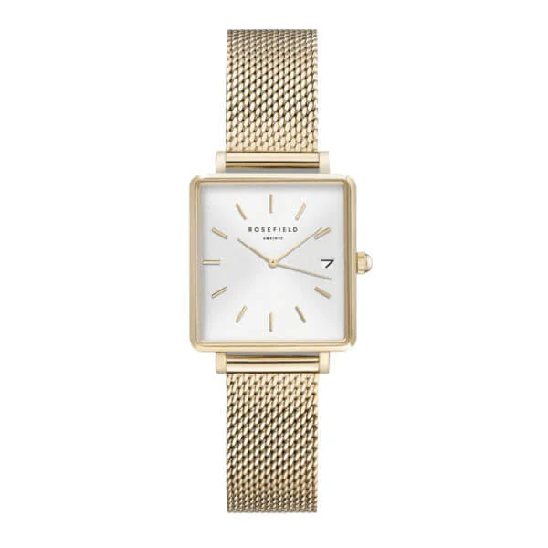 Rosefield - The Boxy XS Gold - keltakullattu mesh ranneke