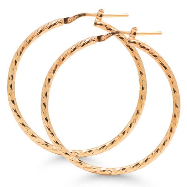 Punakullatut timanttieikatut putkirenkaat 34mm