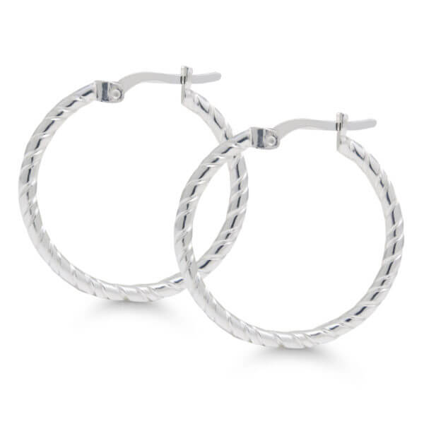 Solmu korvakorut hopeaa