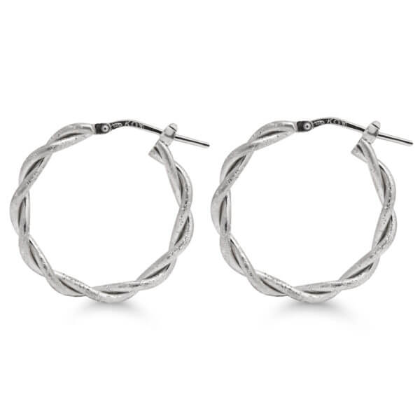 Hopeakorvakorut letitetyt kimaltelevat putkirenkaat 3mm x 25mm-225068